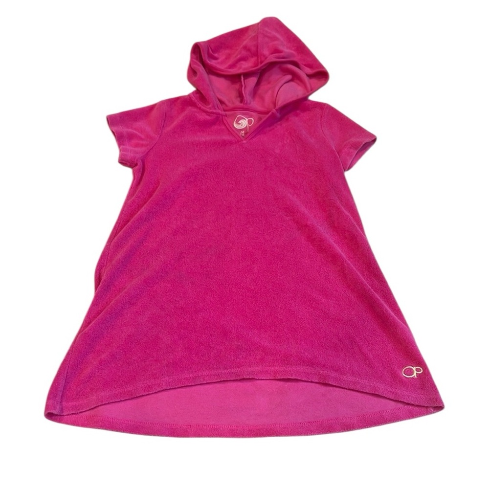 OP Kids Pink Swim Coverup with Hood, Size 7/8